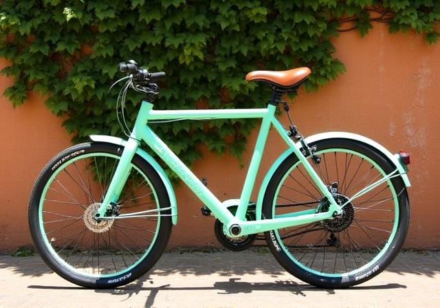 Bicicletta urbana moderna color pastello